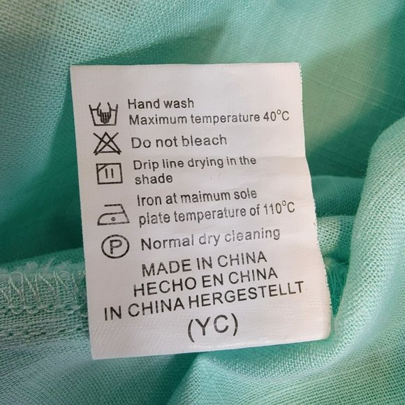 Coof Andy Tunic Shirt, Men 3XL, Mint Green,Cotton, Long Sleeve, Lightweight, EUC - Picture 7 of 13